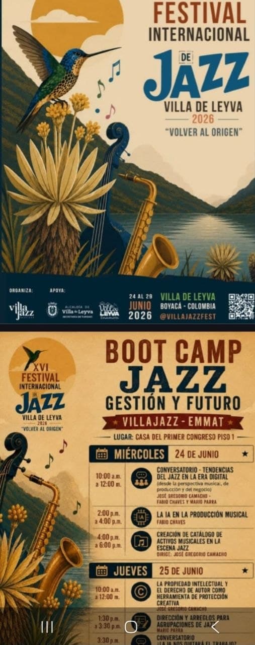 Festival Internacional de Jazz de Villa de Leyva 2026: "Volver al Origen"