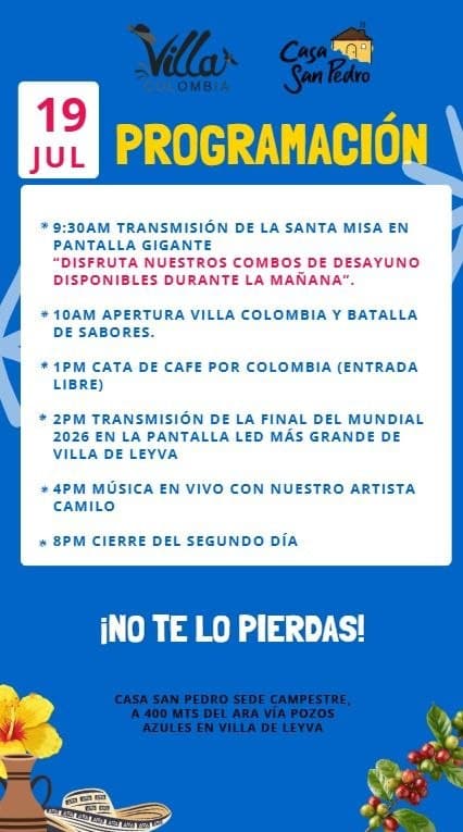 Villa Colombia llega a Casa San Pedro: sabor, artesanías y talento nacional — foto 2