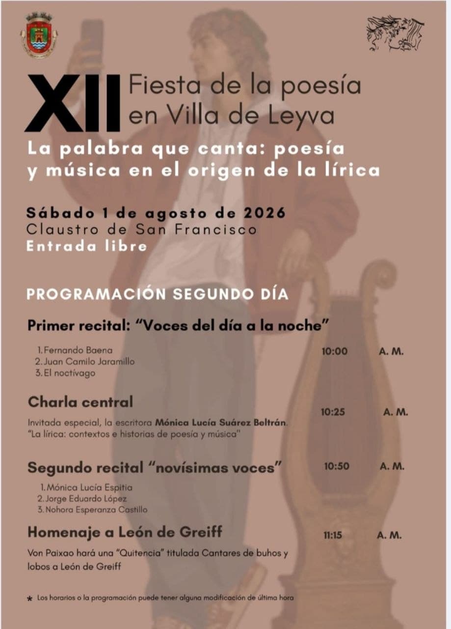 XII Fiesta de la Poesía en Villa de Leyva: la palabra que canta — foto 3