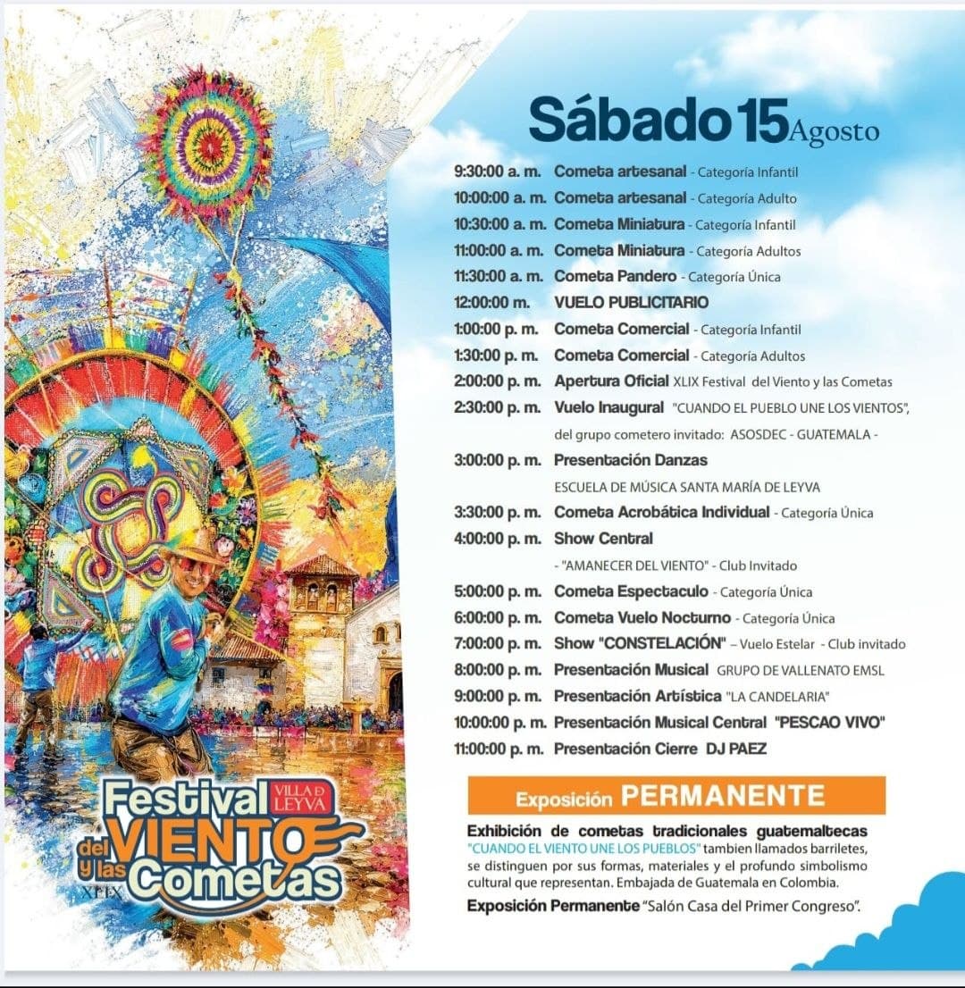 Festival del Viento y las Cometas 2026: programación completa de la XLIX edición (14 al 17 de agosto) — foto 2