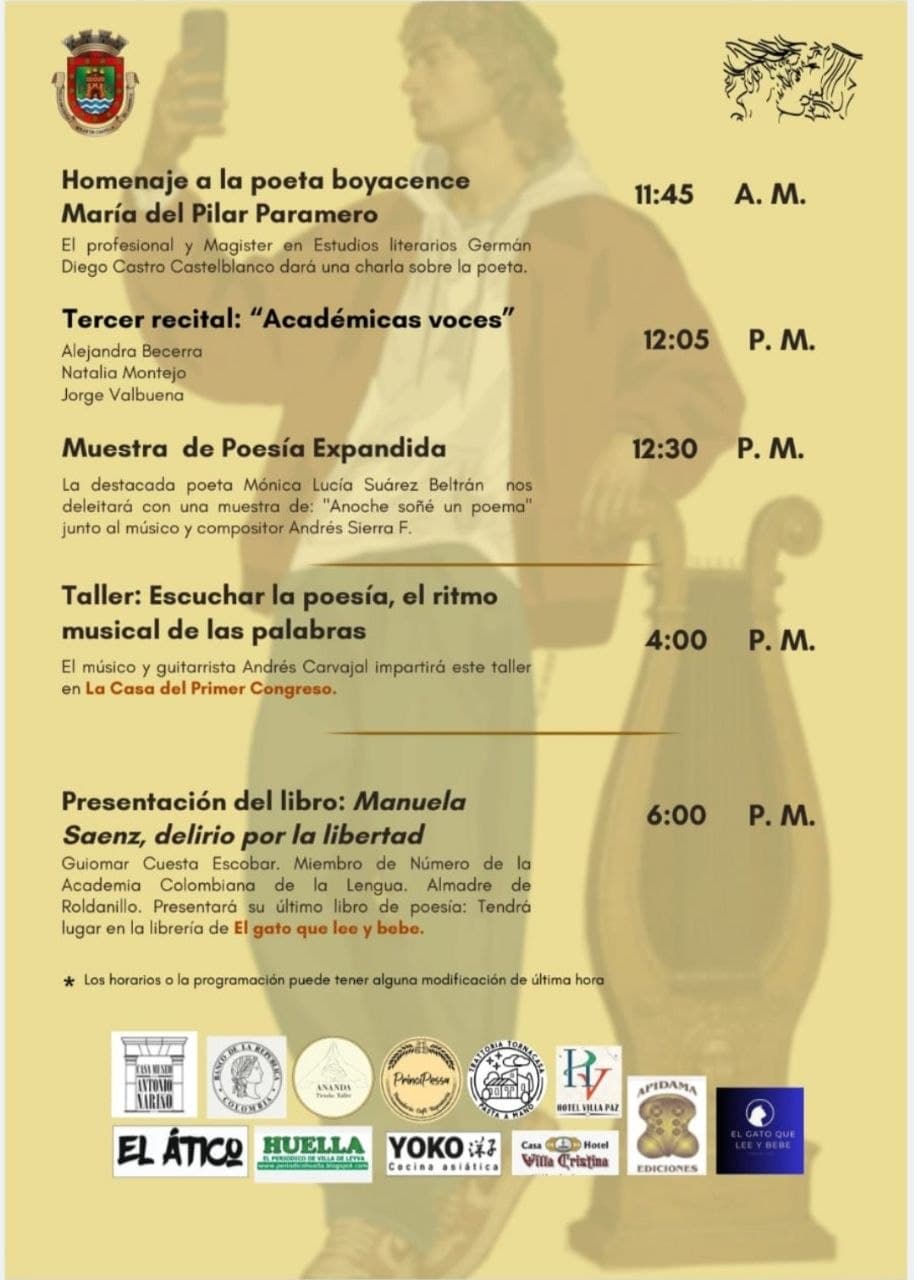 XII Fiesta de la Poesía en Villa de Leyva: la palabra que canta — foto 2
