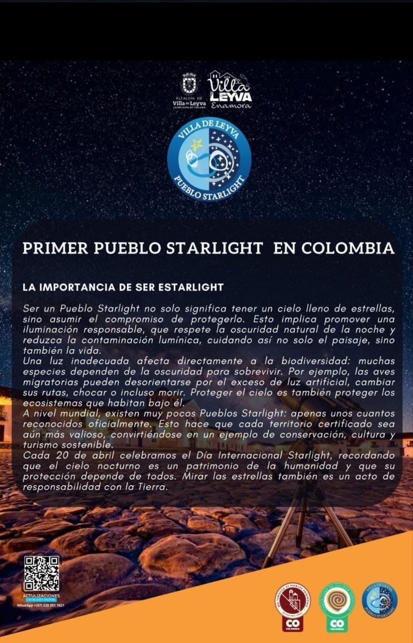 Villa de Leyva, Pionero Starlight: Preservando la Magia de Nuestro Cielo Nocturno