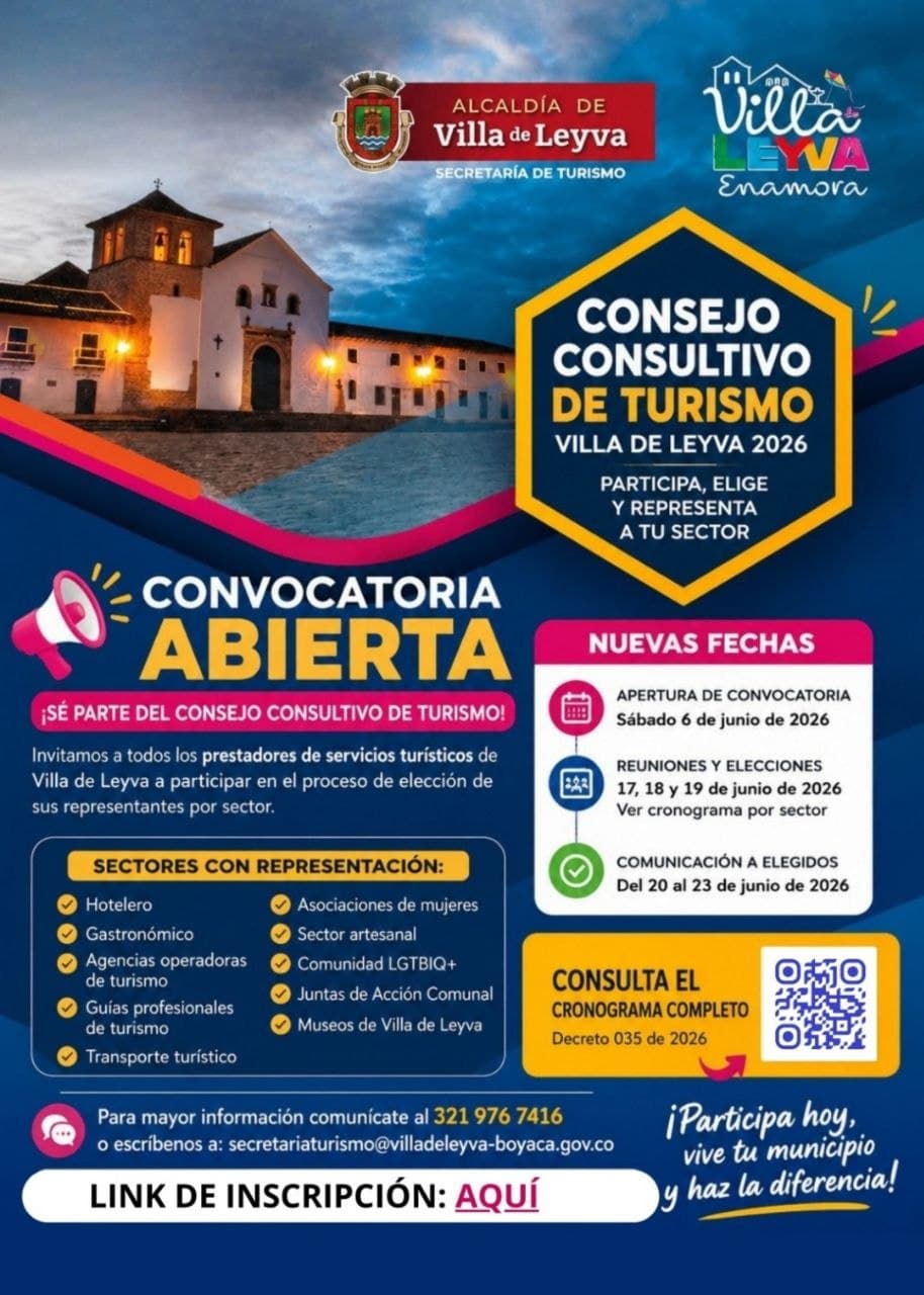 2ª Convocatoria: Consejo Consultivo de Turismo 2026
